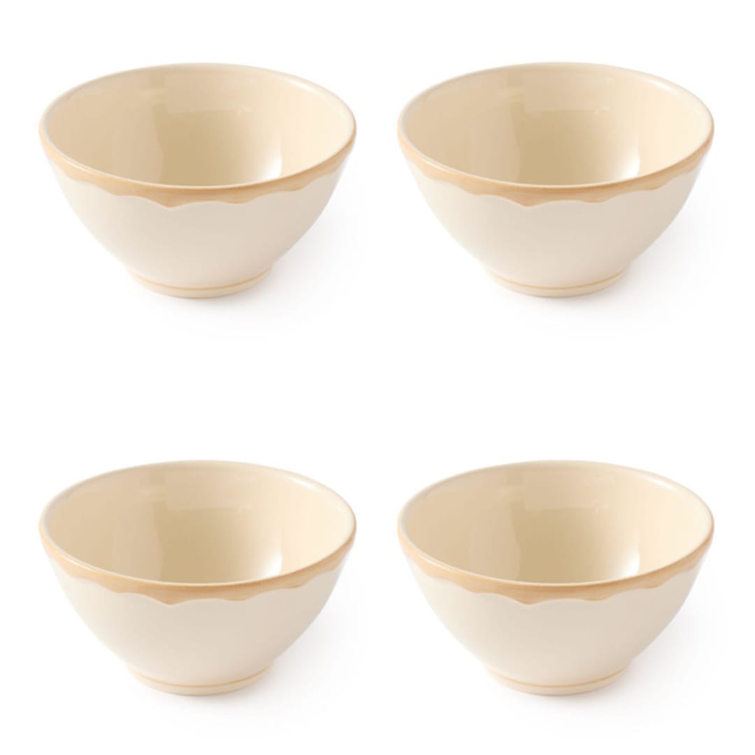 "Colette 6'' Cereal Bowl Set of 4" - Dining Bowls in beige by Maison Madison