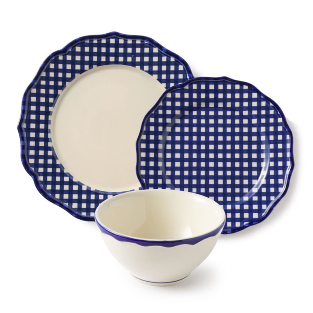 "Beatrix 12 Piece Set with Cereal Bowl V2" - Dining Bowls in blue by Maison Madison