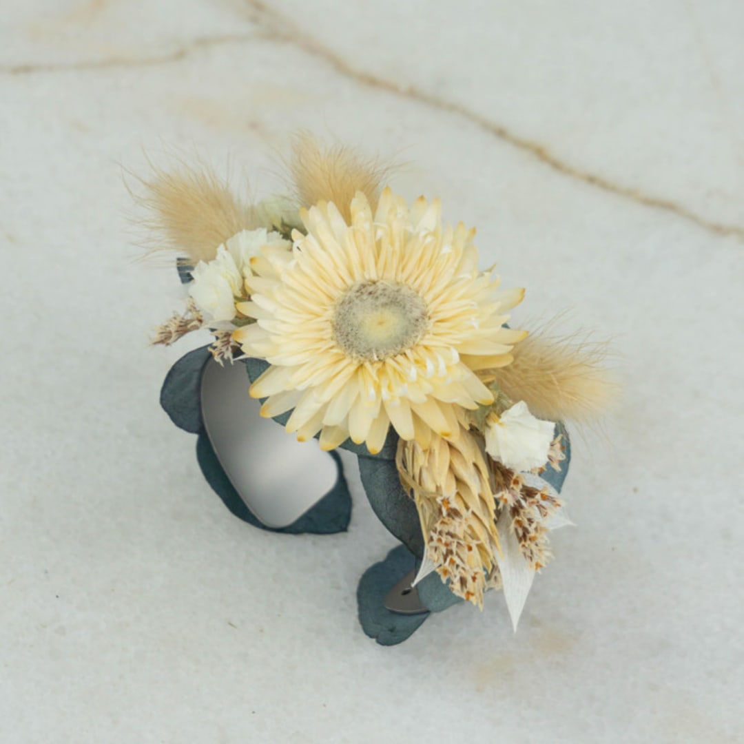 Natural Floral Wrist Cuff
