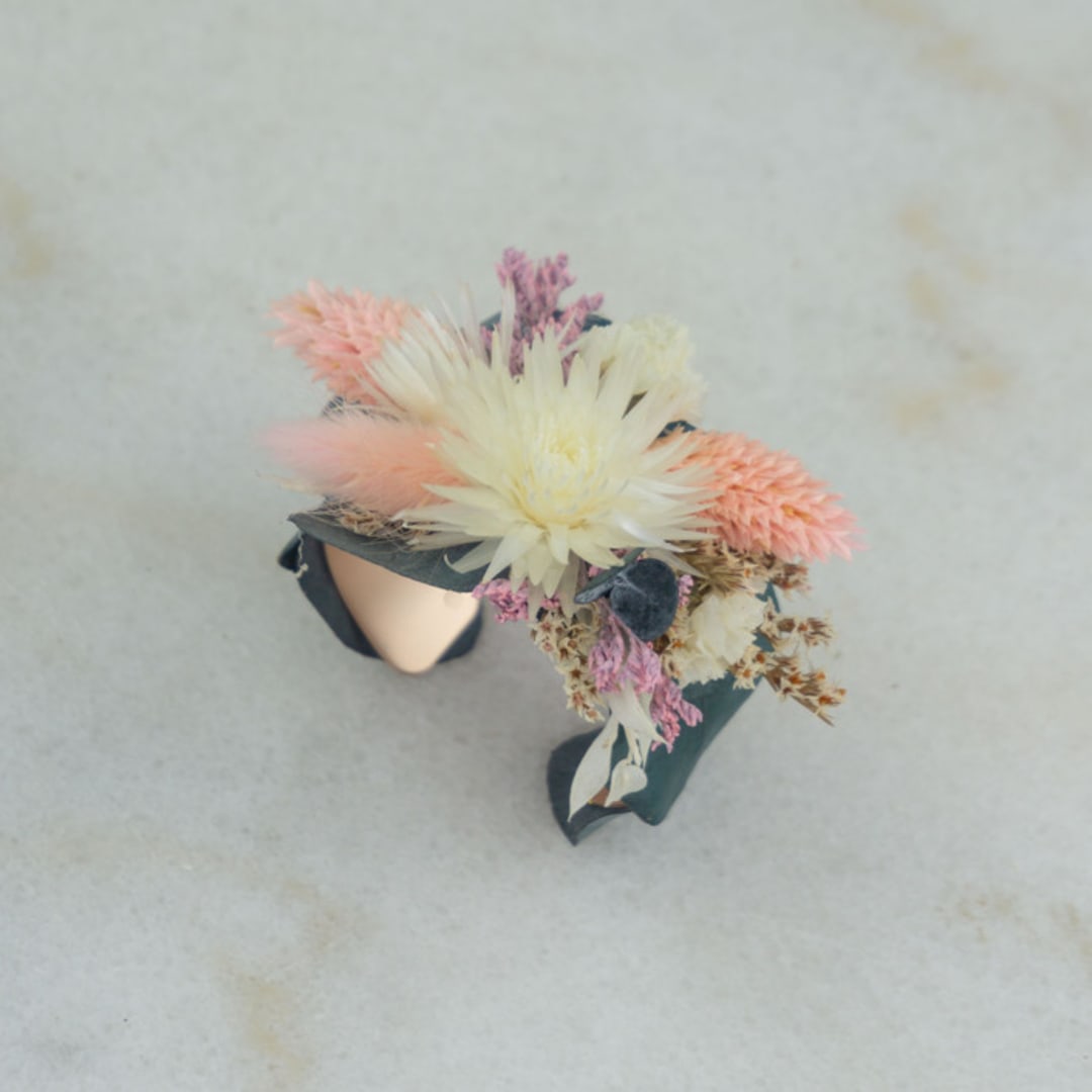 Bermuda Sand Floral Wrist Cuff
