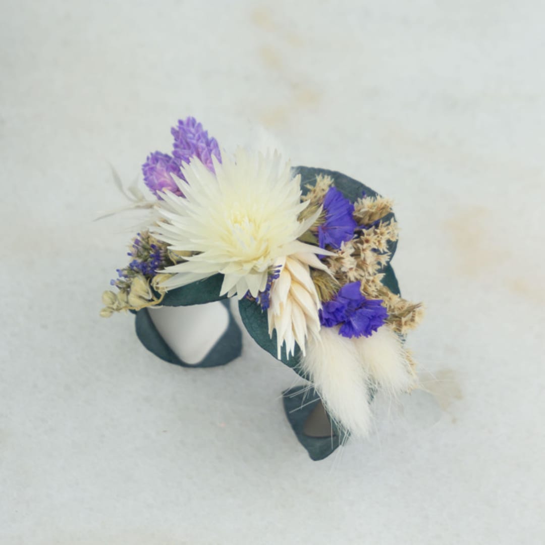 Starry Night Floral Wrist Cuff