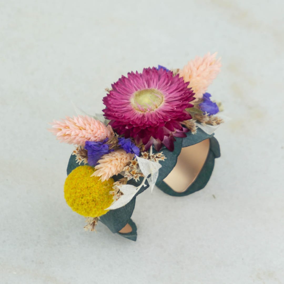 Spring Solstice Floral Wrist Cuff