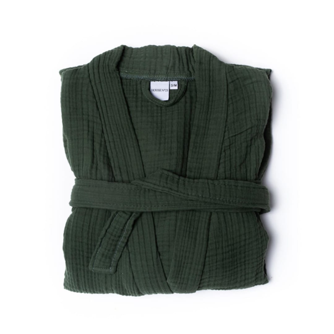 "Alaia Robe - Forest (S/M)" - Bath Robes in green by HOUSE NO.23