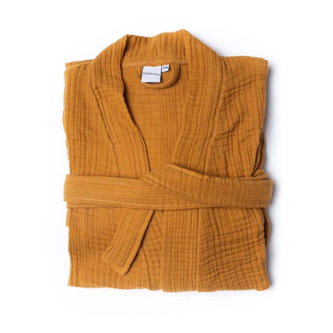 "Alaia Robe - Rust (S/M)" - Bath Robes in bronze by HOUSE NO.23