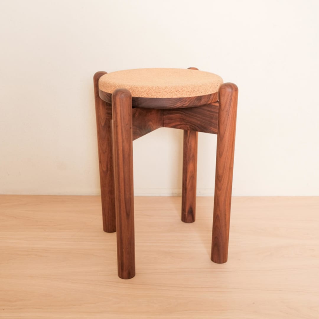 Walnut Cork Stool