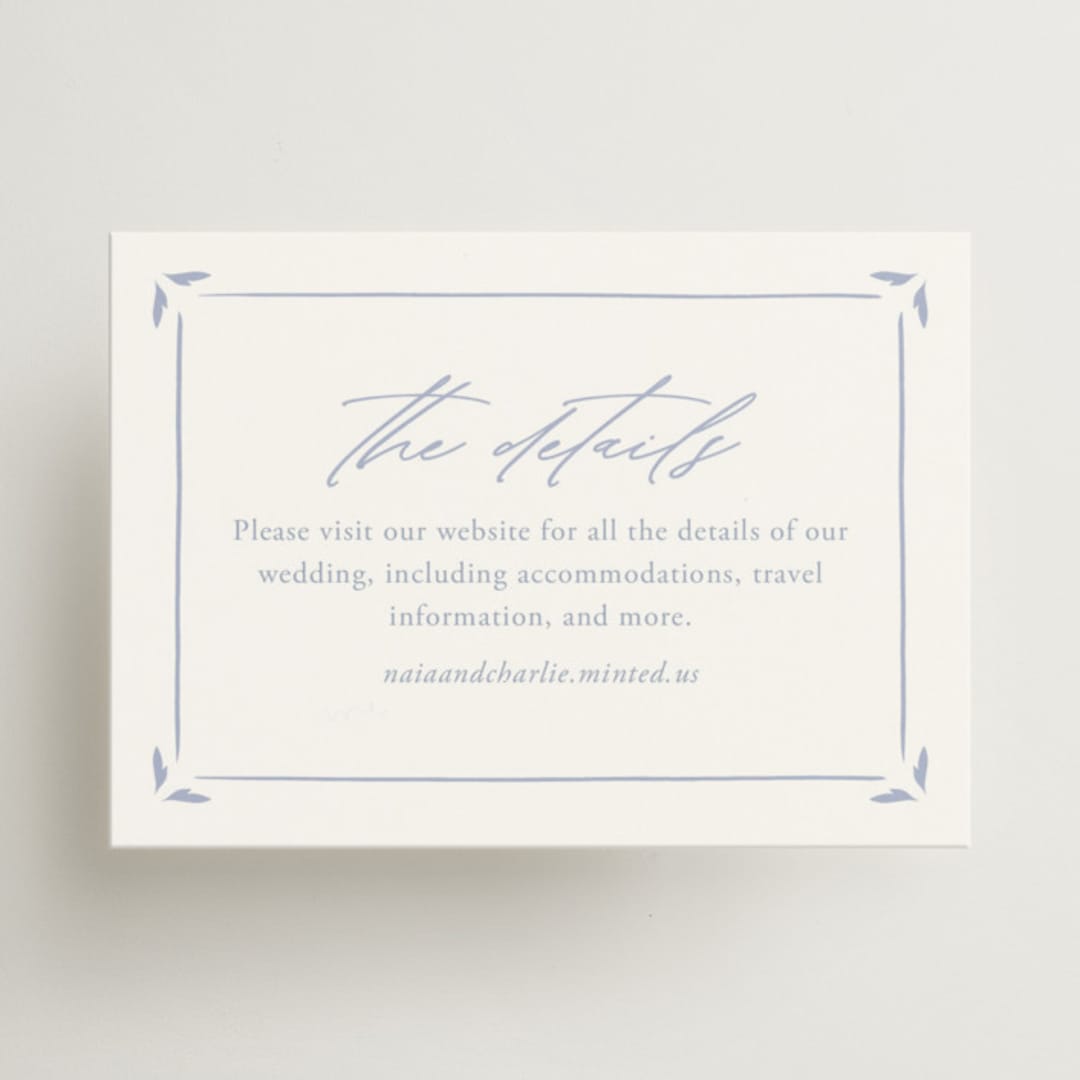"Ocean Dreams" - Mini Enclosure Cards in Pale Cerulean by Sabrin Deirani - Front
