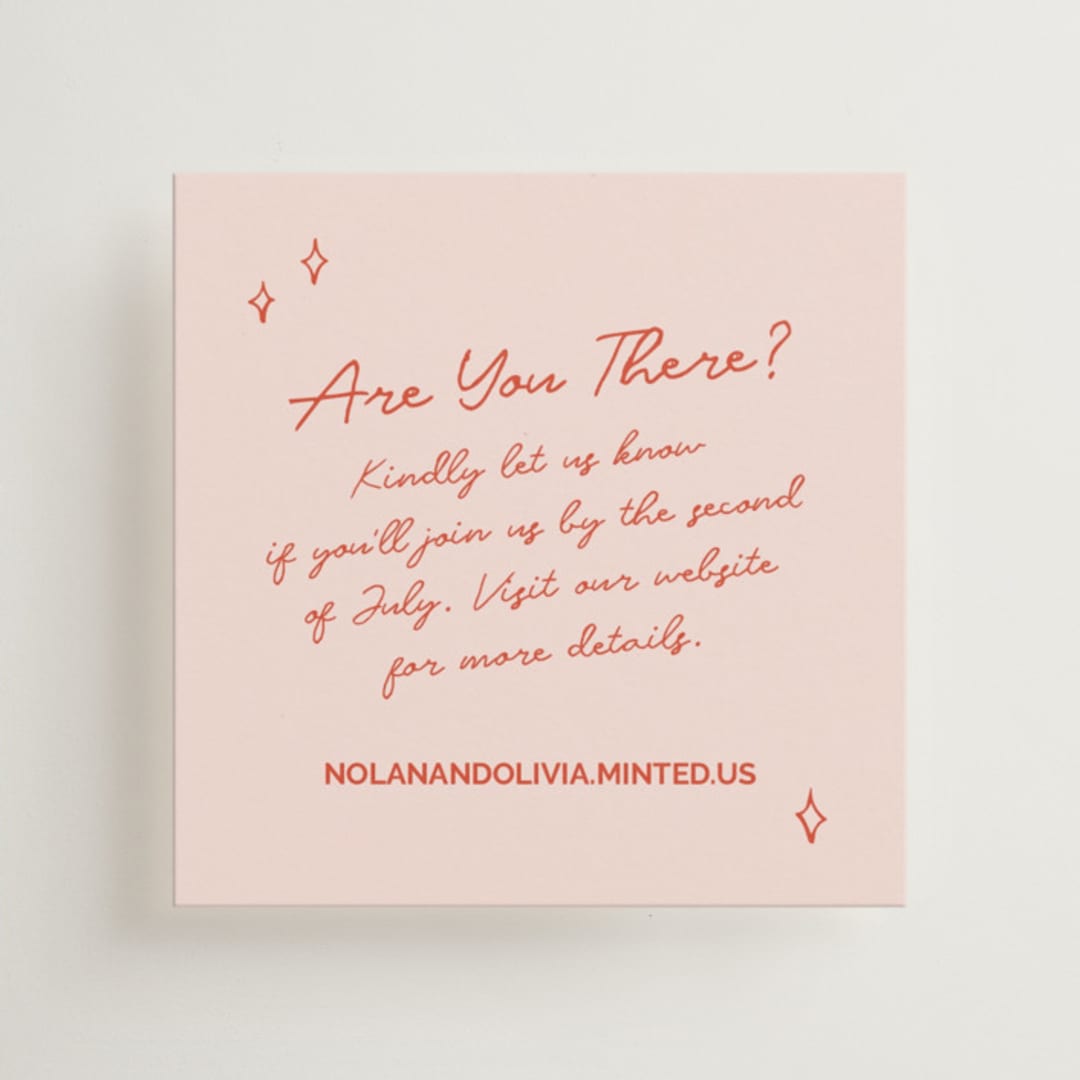 "Party On!" - Mini Enclosure Cards in Sangria Spark by Zove Ahhh - Front