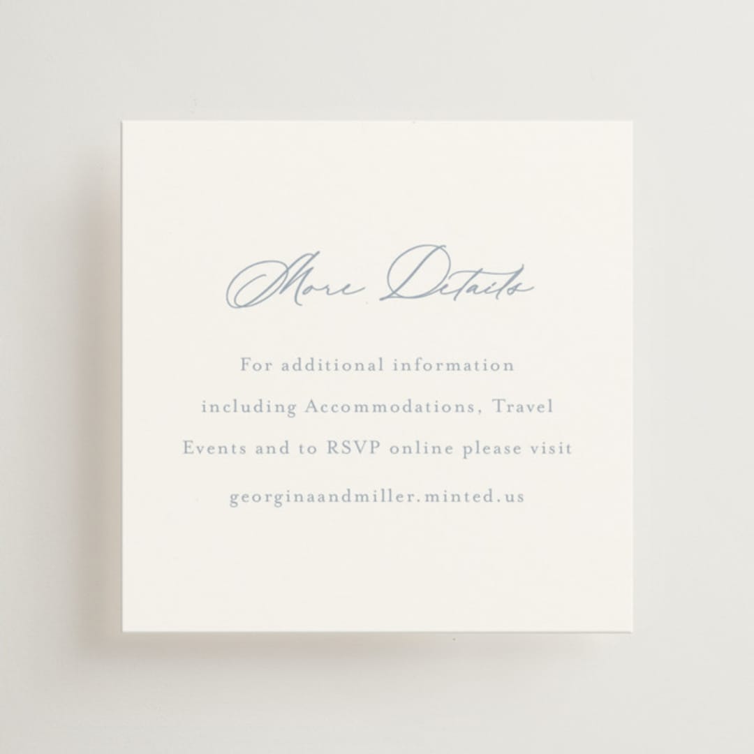 "Modern Air" - Mini Enclosure Cards in Dusty Blue by Stacey Meacham - Front