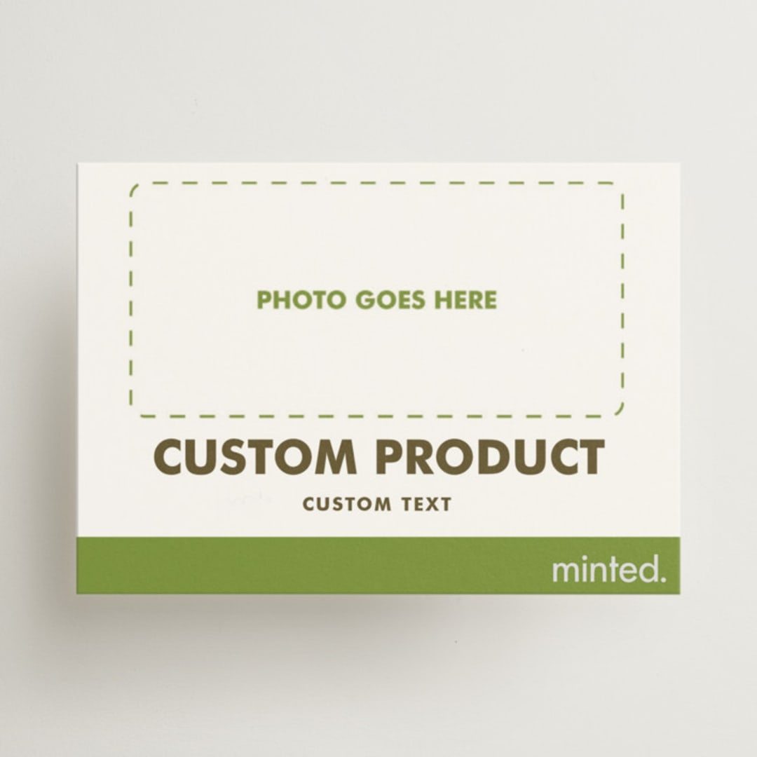 "Portrait" - Mini Enclosure Cards in Charcoal by Minted - Front