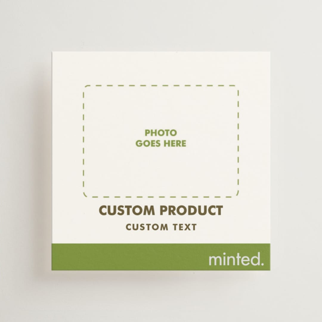 "Portrait" - Mini Enclosure Cards in Charcoal by Minted - Front