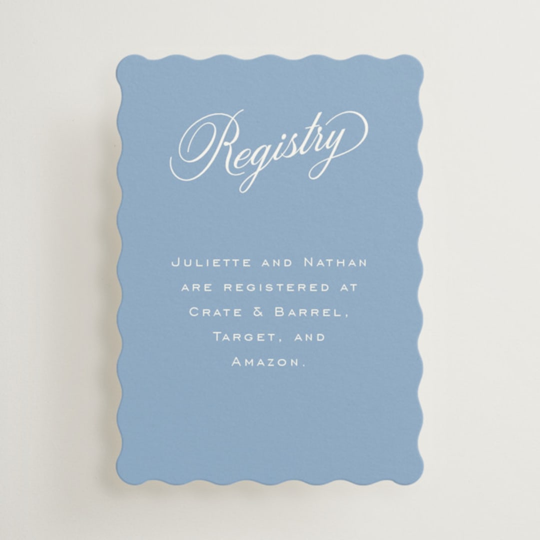 "Marenza" - Mini Enclosure Cards in Bluebell by Jessica Williams - Front