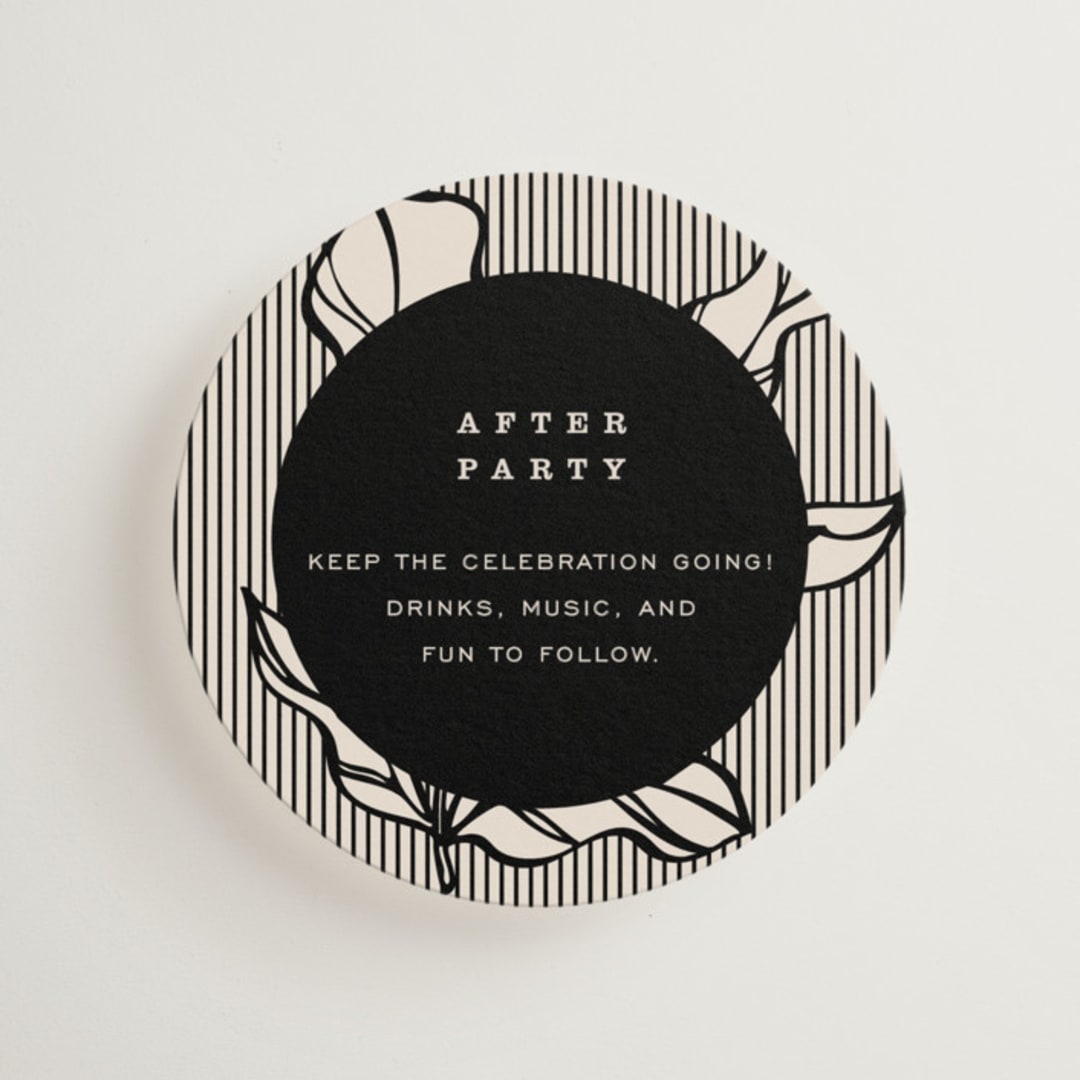 "Linea" - Mini Enclosure Cards in Noir by Pixel and Hank - Front