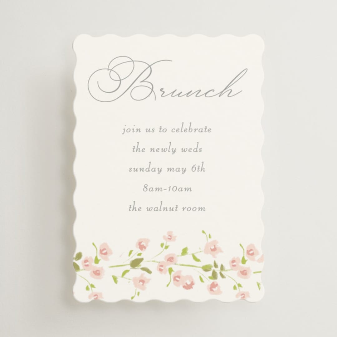 "Rosebud" - Mini Enclosure Cards in Peony by Baumbirdy - Front