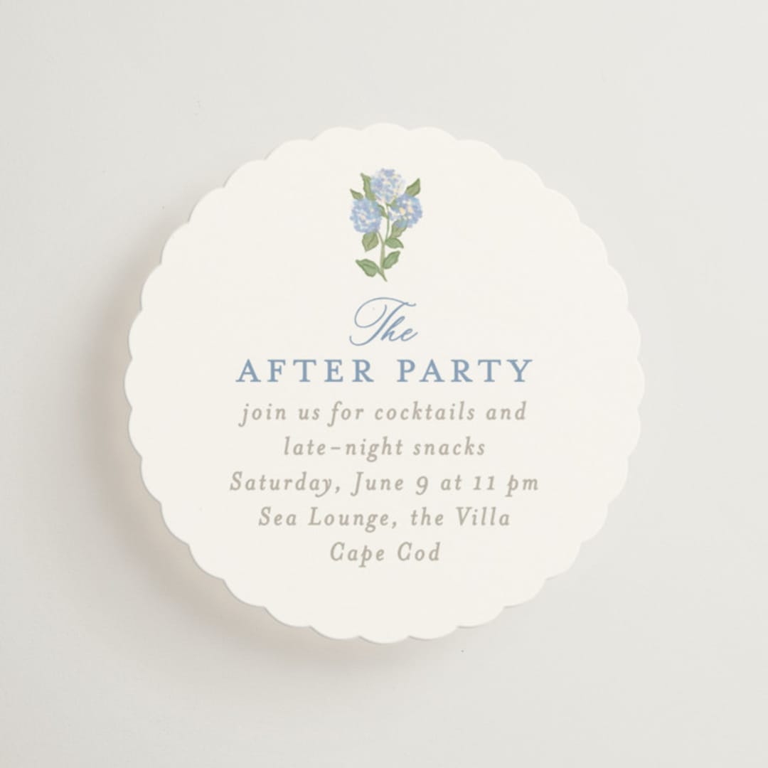 "Pillowy border" - Mini Enclosure Cards in Ocean by Creo Study - Front