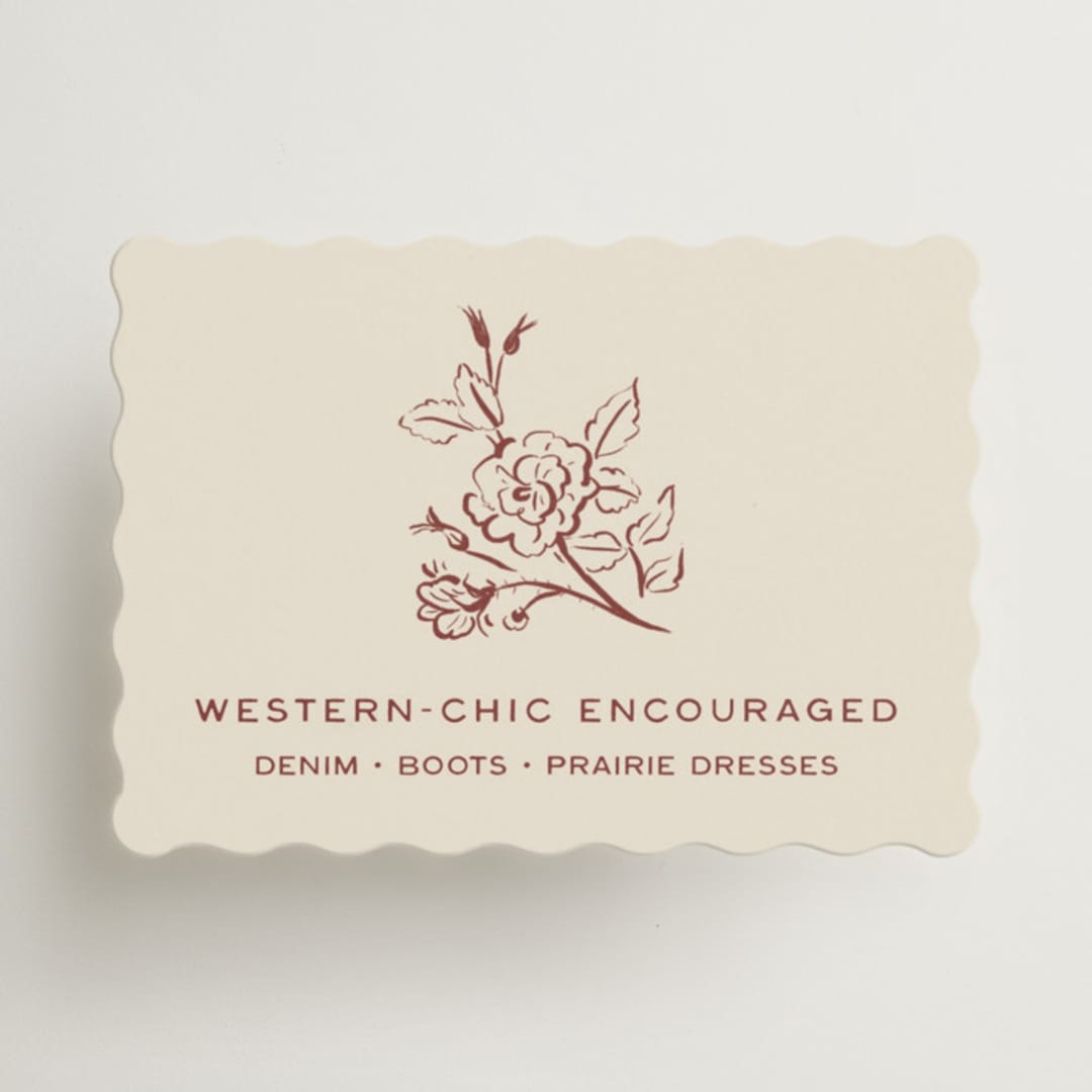 "Rose Ink" - Mini Enclosure Cards in Rust by Ani Somi - Front