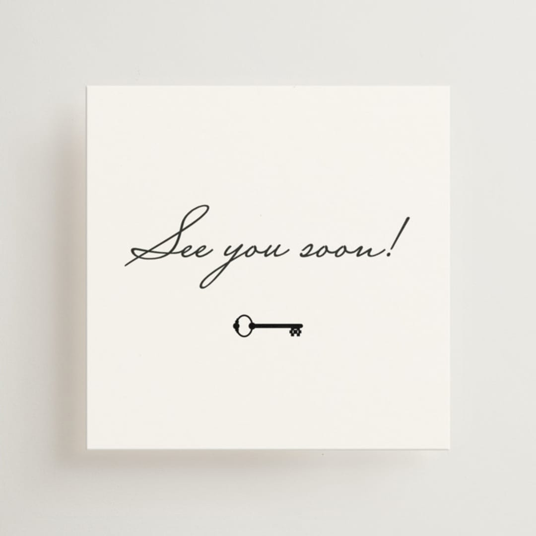 "Hotel" - Mini Enclosure Cards in Ivory by Studio Suku - Front