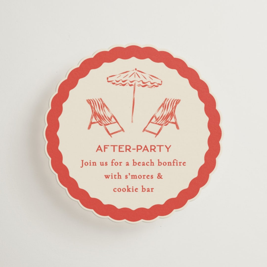 "Kitty Hawk" - Mini Enclosure Cards in Lobster by Jackie Crawford - Front