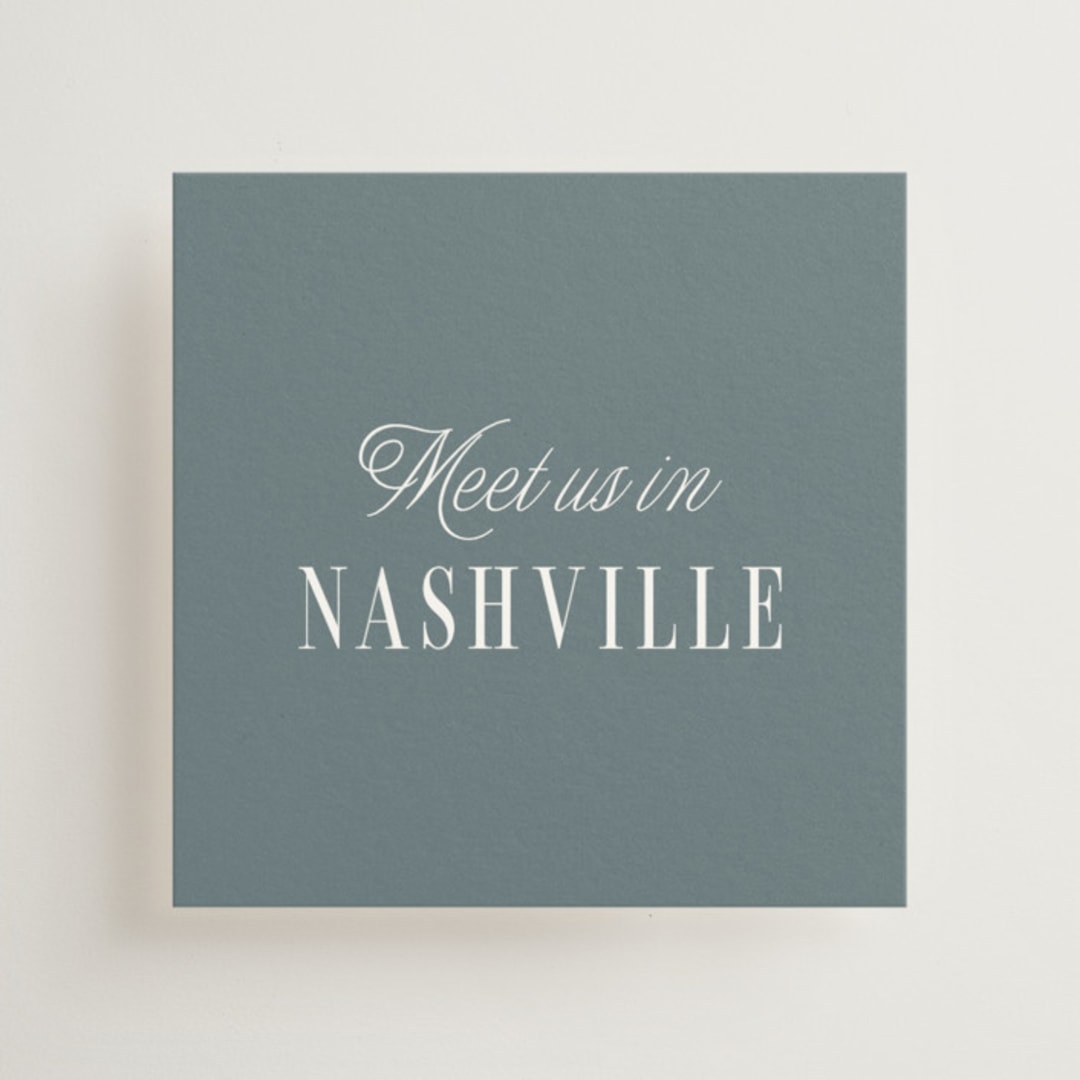 "Modern Stripes" - Mini Enclosure Cards in Capri by Emily Betts - Front