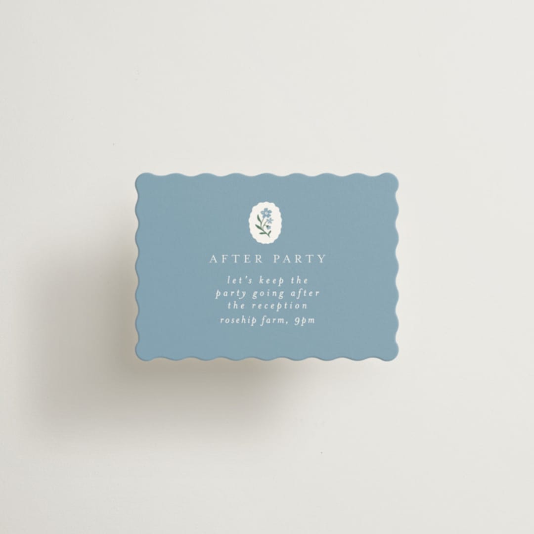 "Sweet Vintage" - Mini Enclosure Cards in Periwinkle by Alethea and Ruth - Front