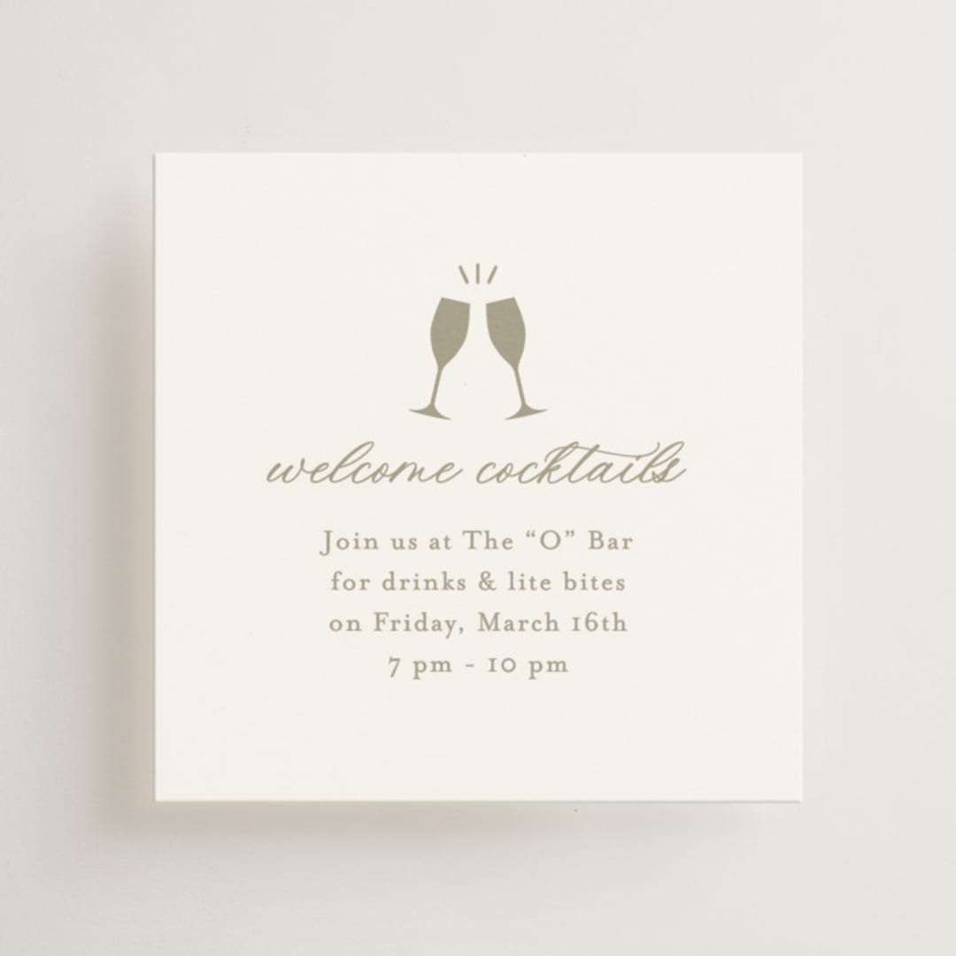 "Calia" - Mini Enclosure Cards in Paris Rain by Jennifer Postorino - Front