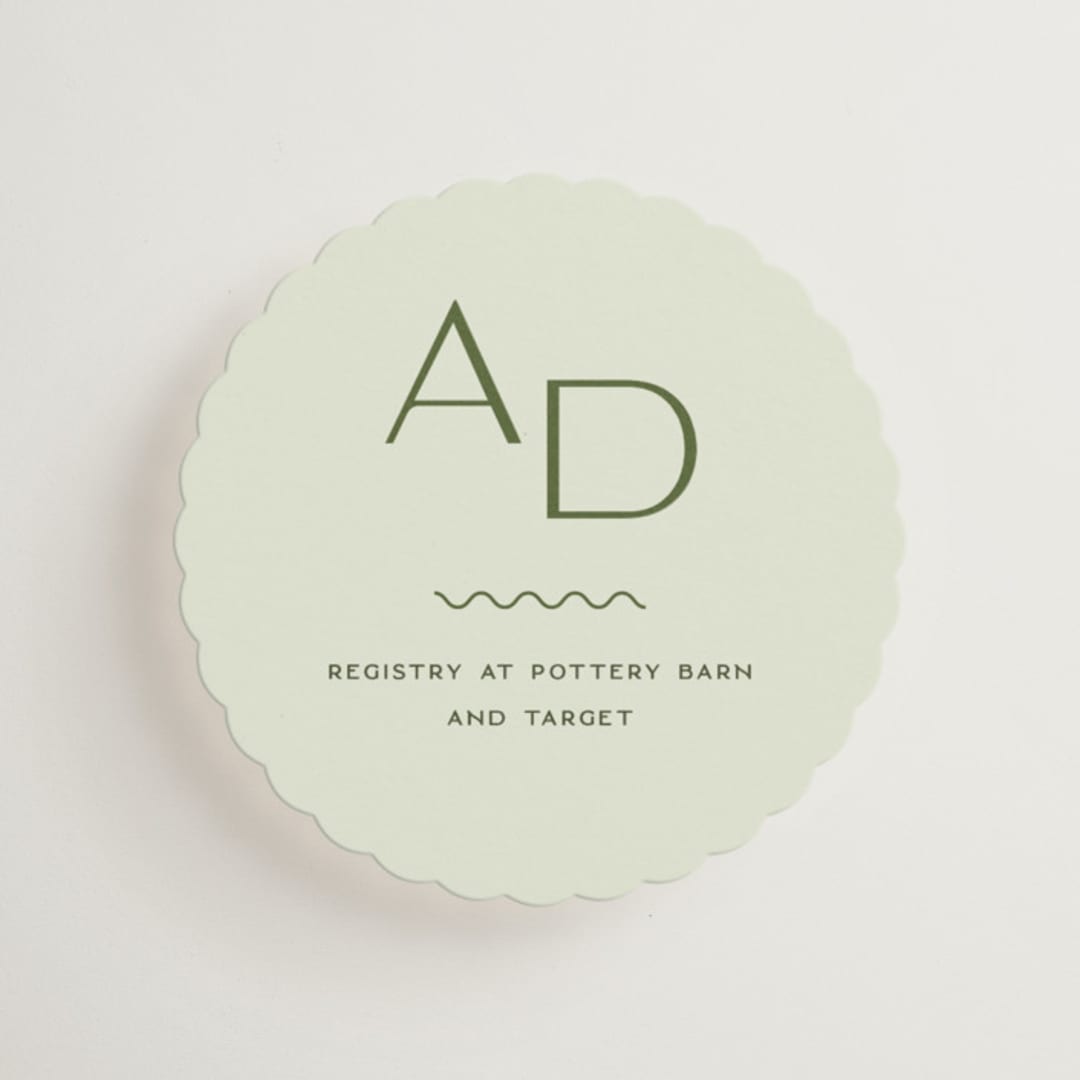 "Swoon" - Mini Enclosure Cards in Lemongrass by Sam Dubeau - Front