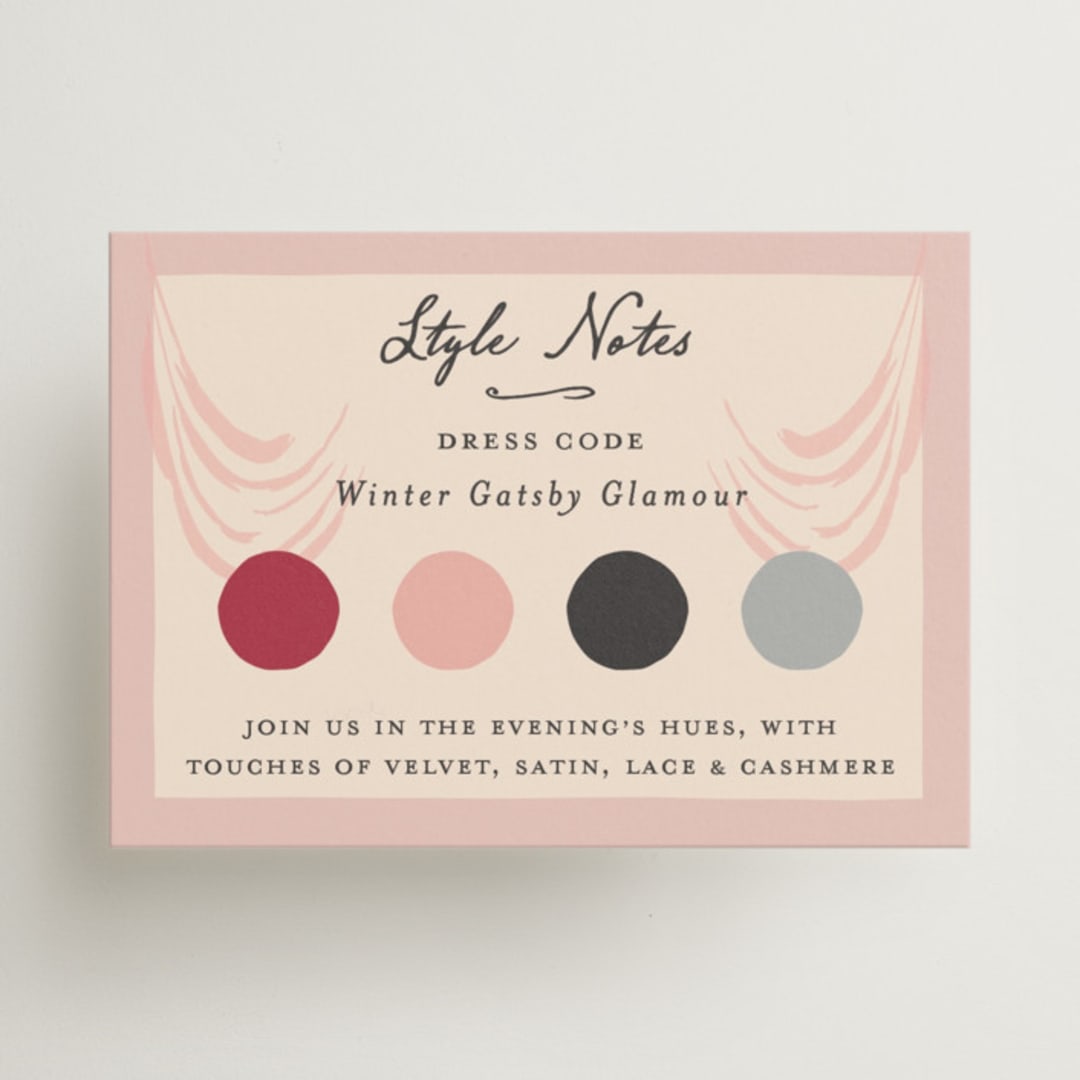 "Velvet Cherry" - Mini Enclosure Cards in Cherry by Sarah Rosenthal - Front