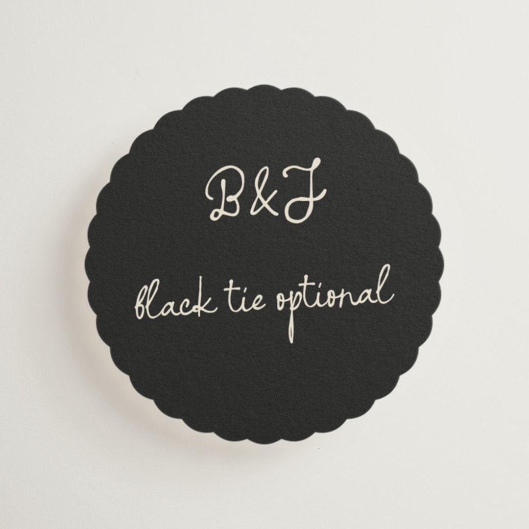 "Inkwoven" - Mini Enclosure Cards in Tuxedo by Jelena Vuletic - Front