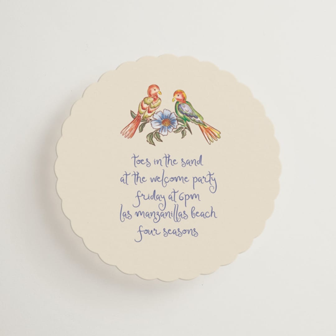 "Artisan Wedding" - Mini Enclosure Cards in Sea by Chris Griffith - Front