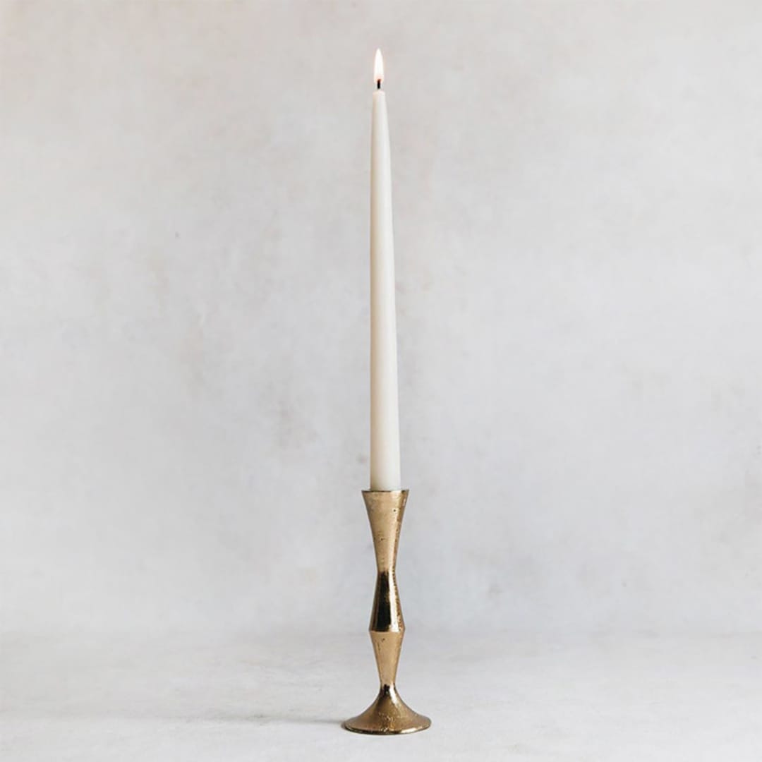 Connected Goods Hand Forged Brass Candlestick