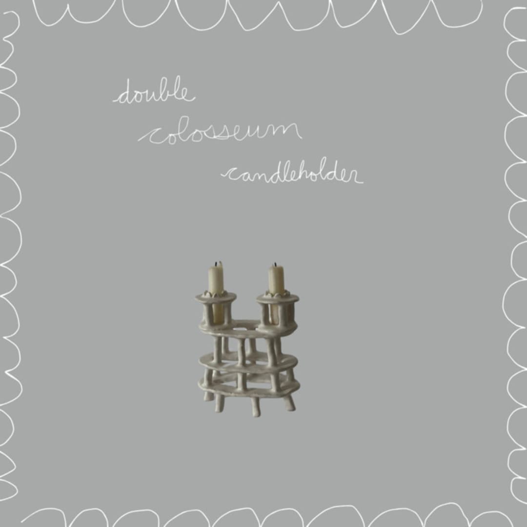 double colosseum candleholder