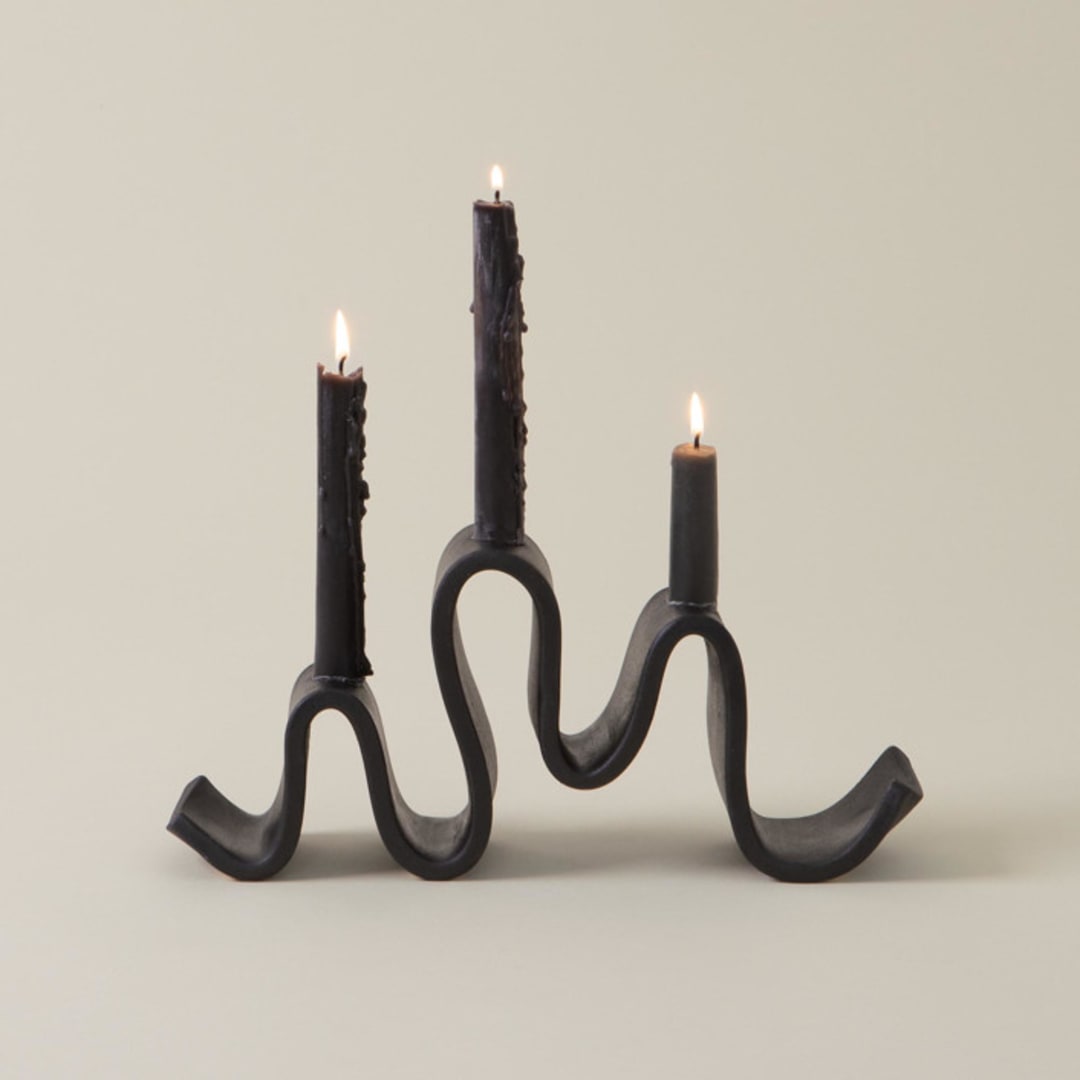 SIN Wyat Candelabra, Black