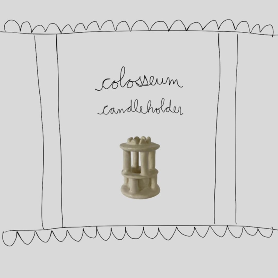 "colosseum candleholder" - Candles and Holders in white by Kristin Yezza