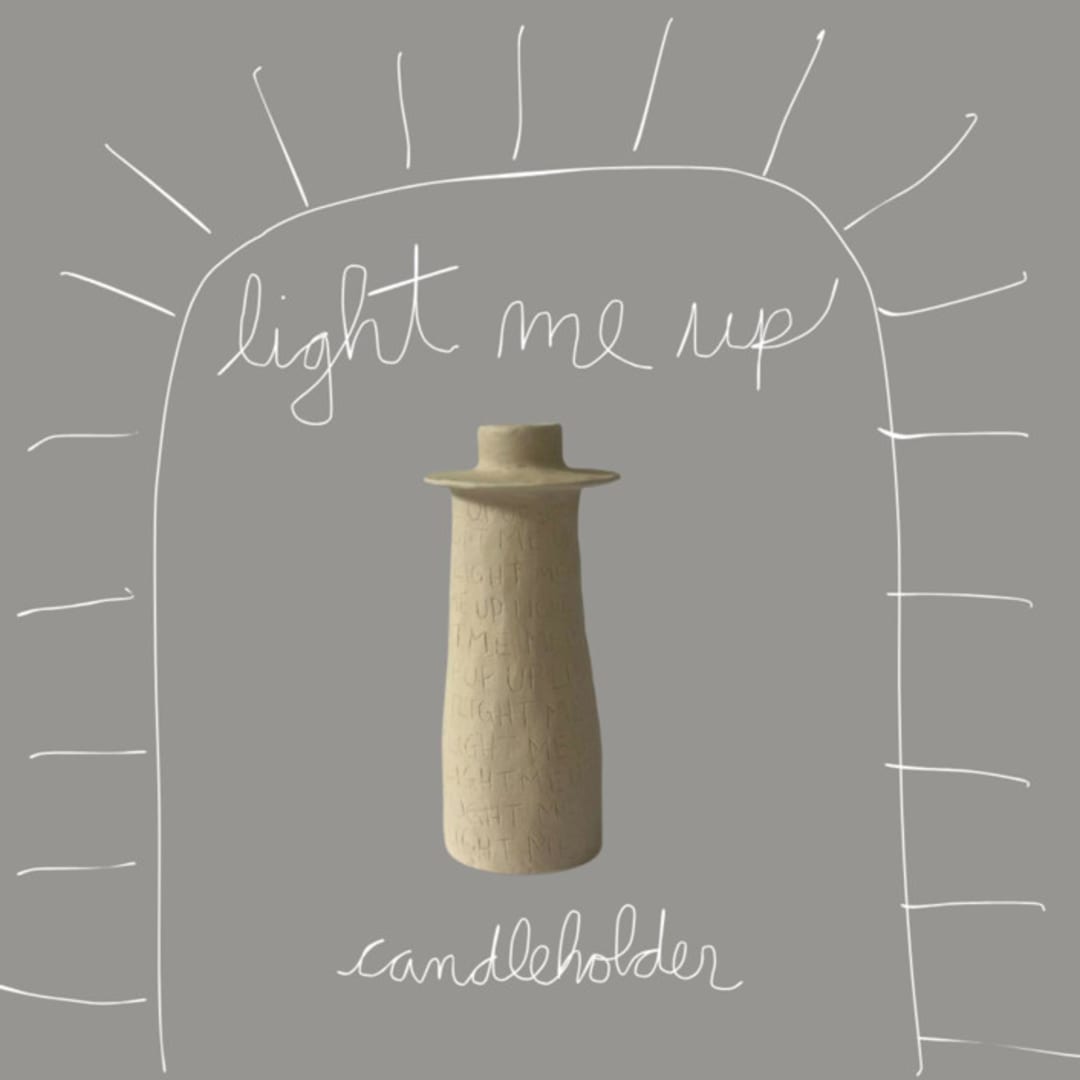 "light me up candleholder" - Candles and Holders in beige by Kristin Yezza