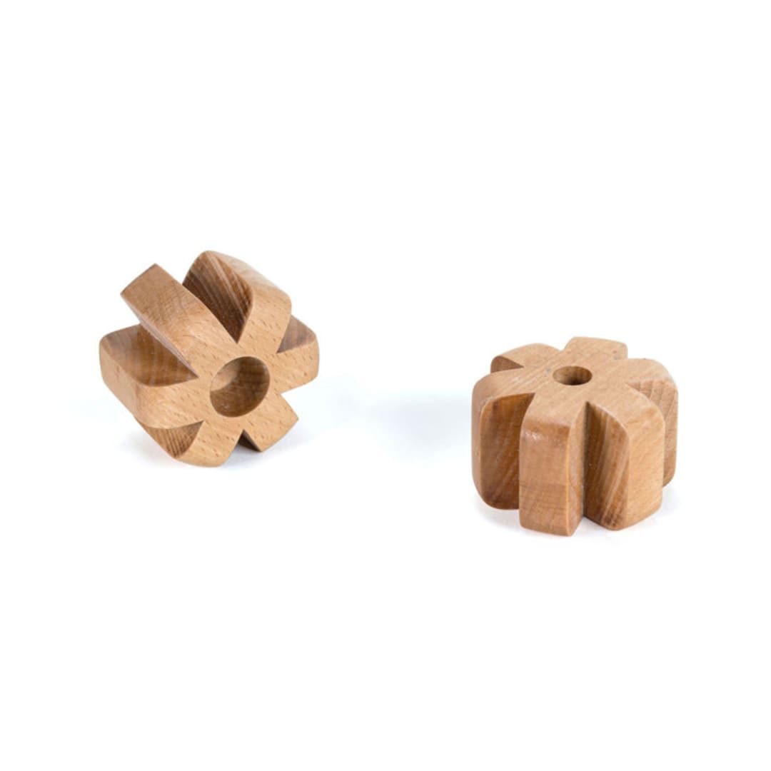 Asterisk Candleholders Beech