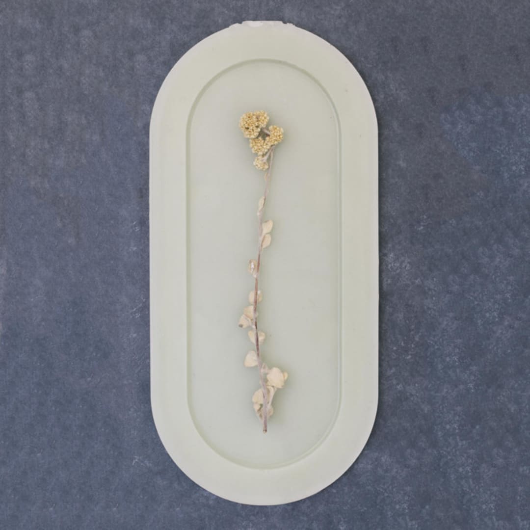"Spring Green Tray" - Candles and Holders in green by Danielle Gaito