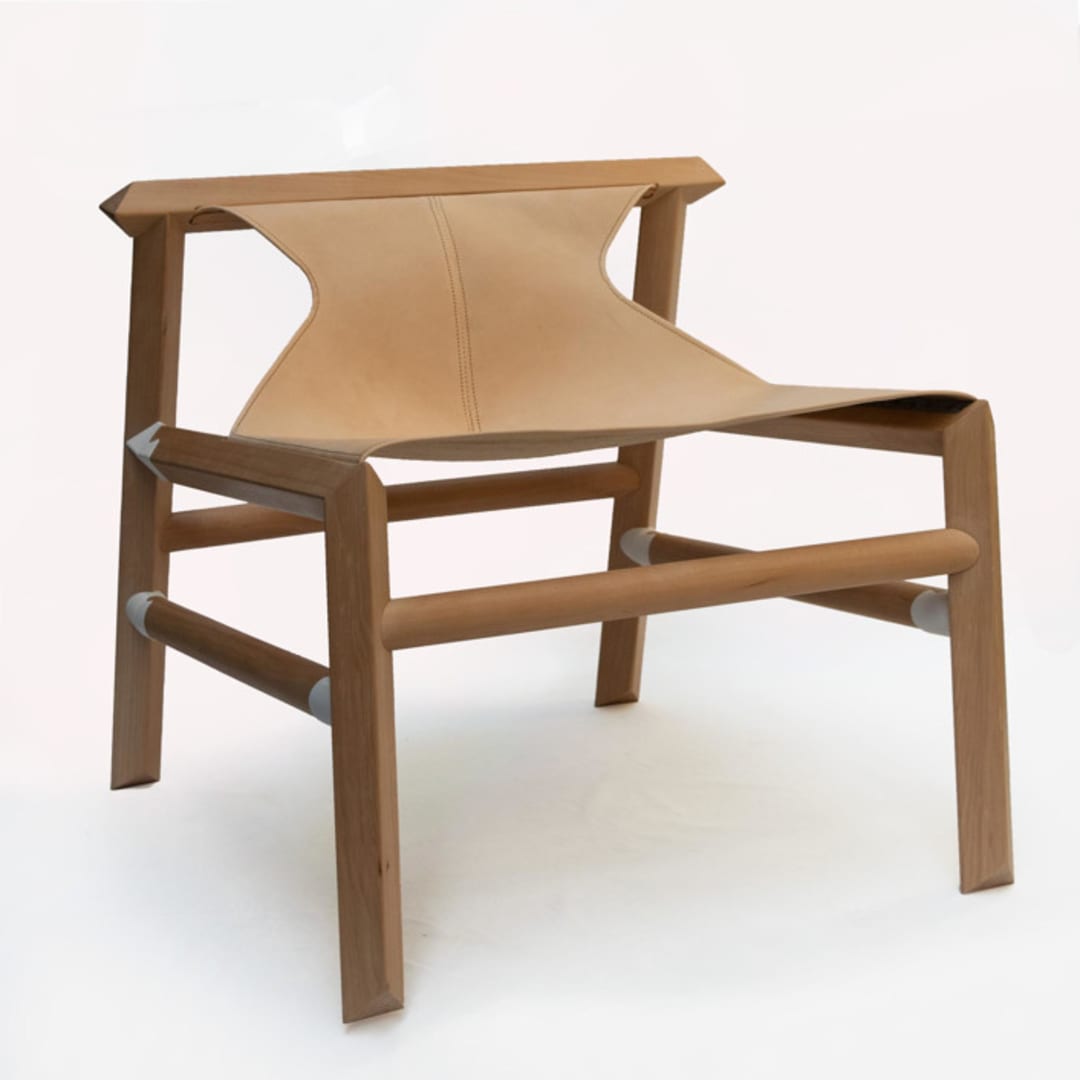 "Lounge chair 1907" - Chaise Lounges in natural by Marcelo Orlievsky