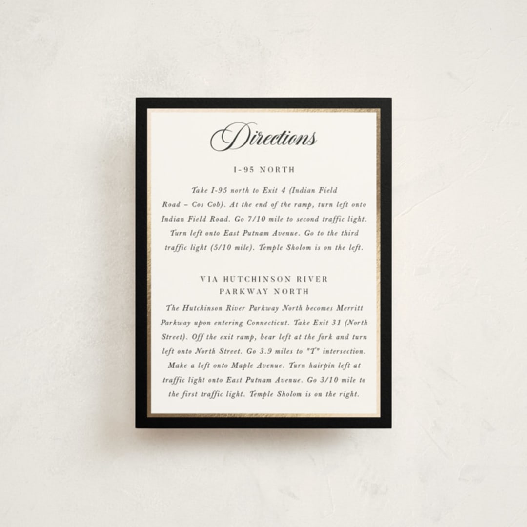 "Fringe Cascade" - Mitzvah Direction Cards in Cloud by Robert and Stella - Front