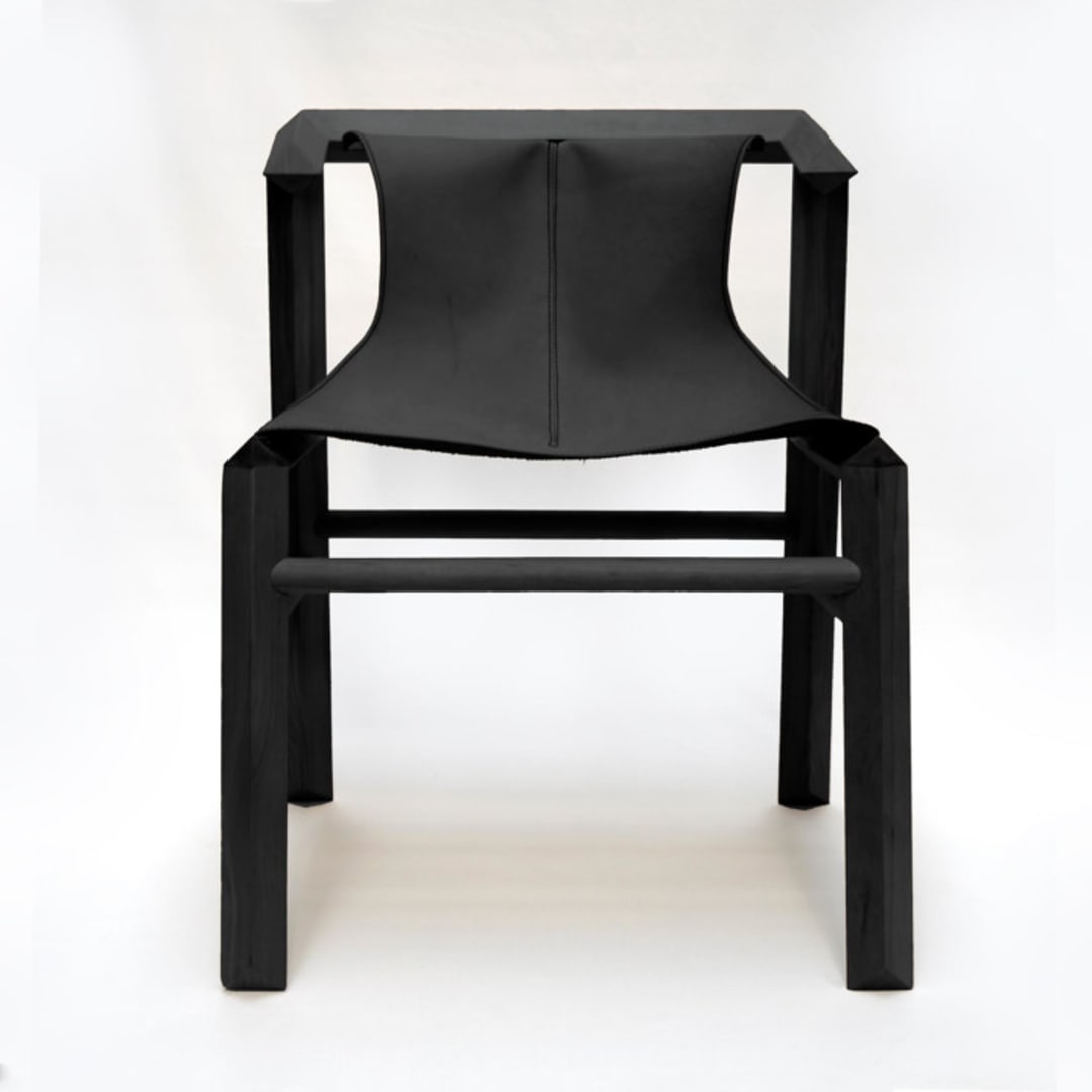 "Chair 1901 / Black" - Dining Chairs in black by Marcelo Orlievsky