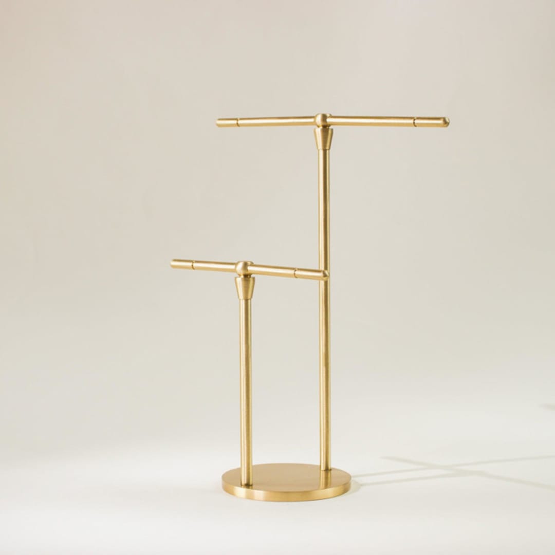 "Brass Jewellery Stand - Dual" - Decorative Object in brass by Roarcraft