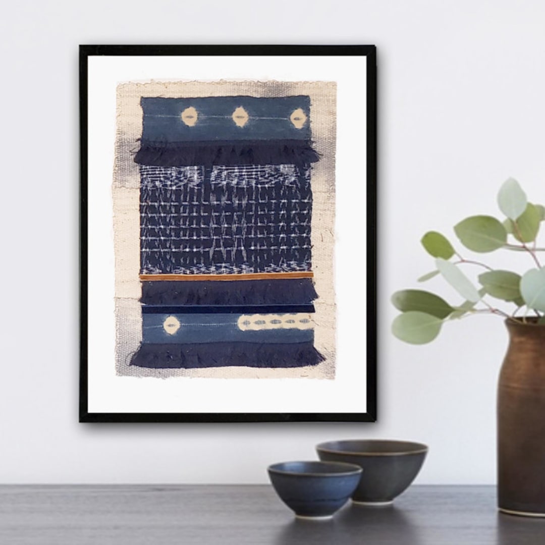 Azul- Vintage Textile Wall Art