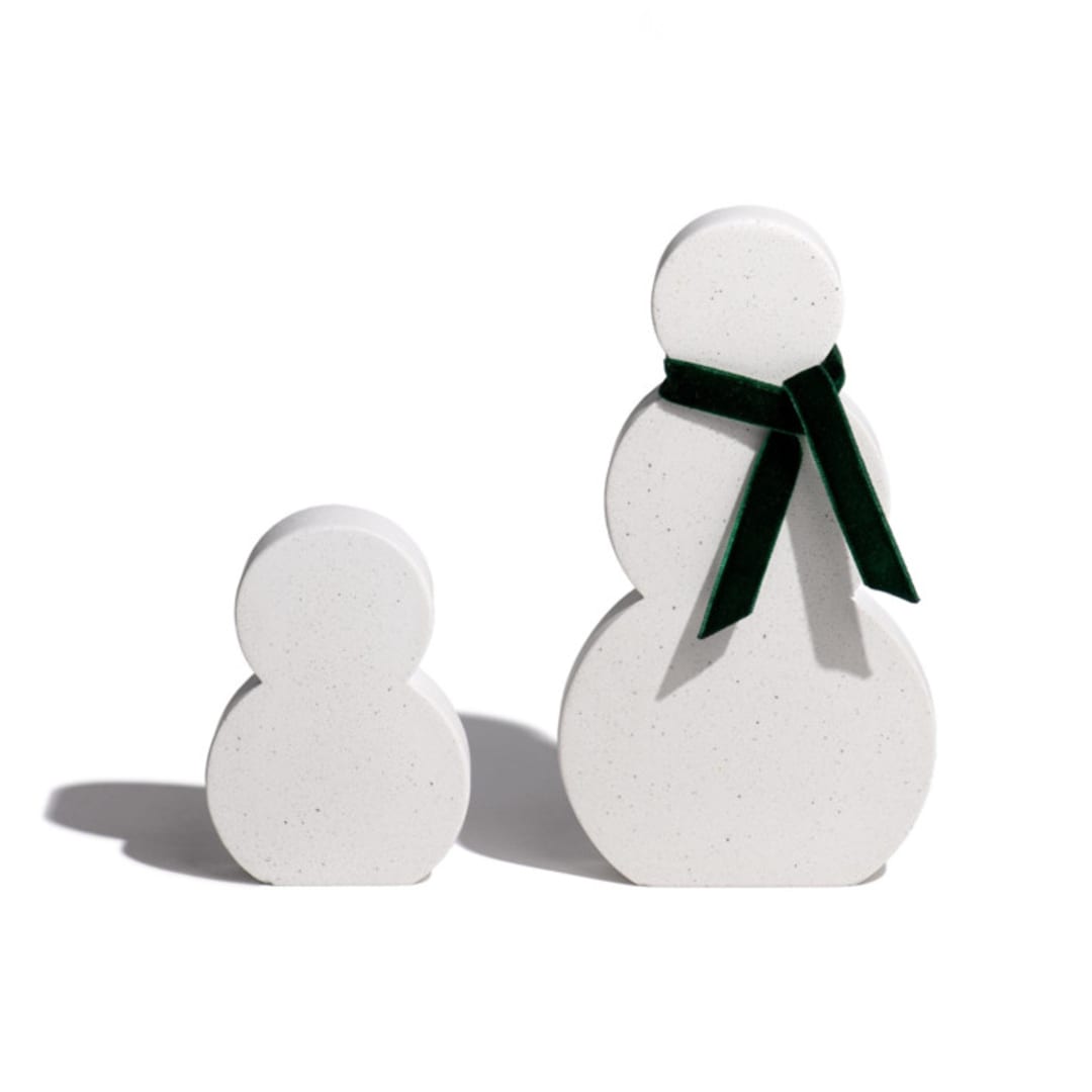 "Snow People Decorative Set" - Decorative Object in white by Cameron Denucce
