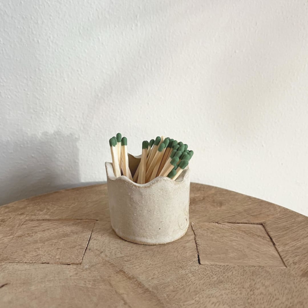 "Decorative Match Holder - Small" - Decorative Object in white by Sidney Field