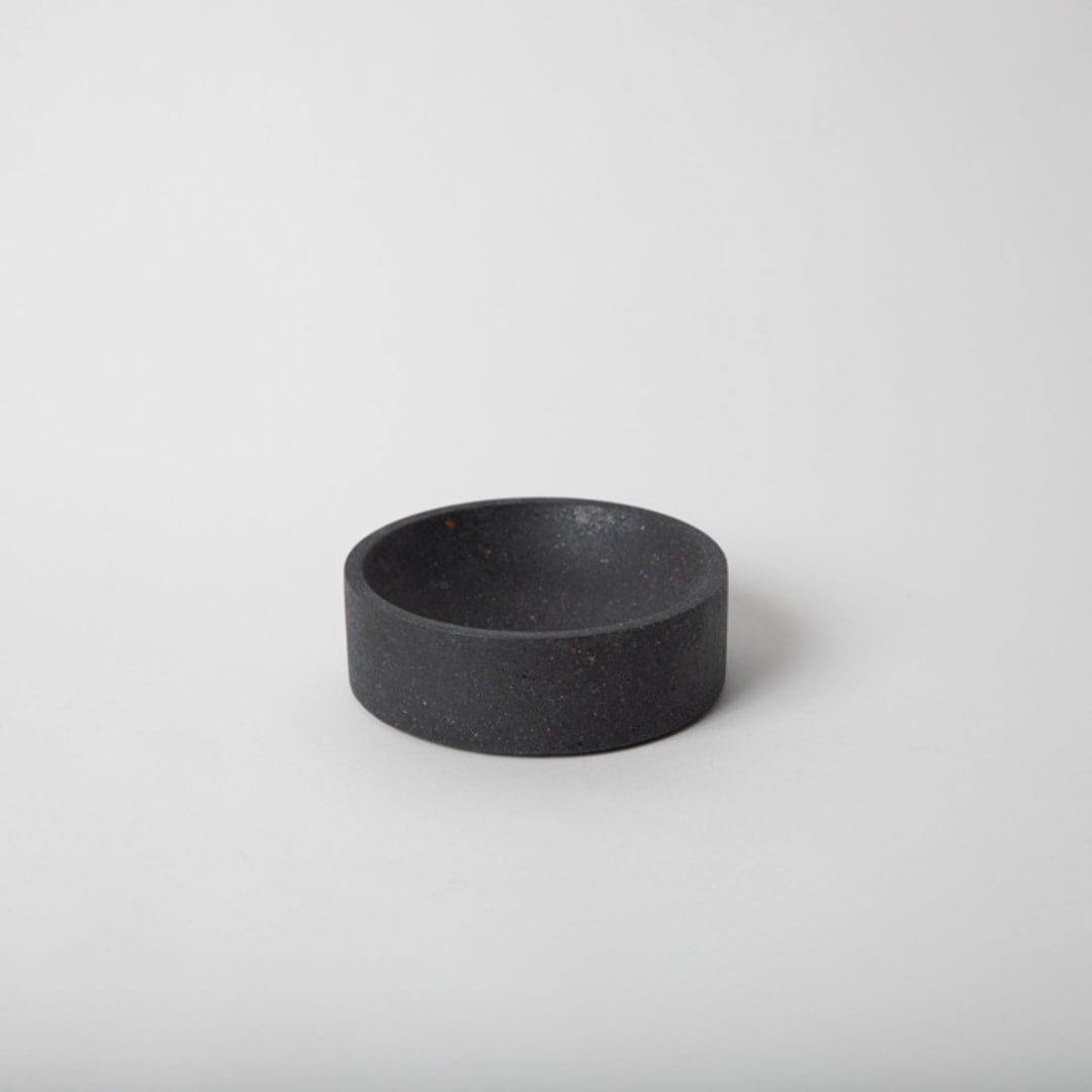 "5" Catch-All: Black Terrazzo" - Decorative Object in black by Pretti.Cool