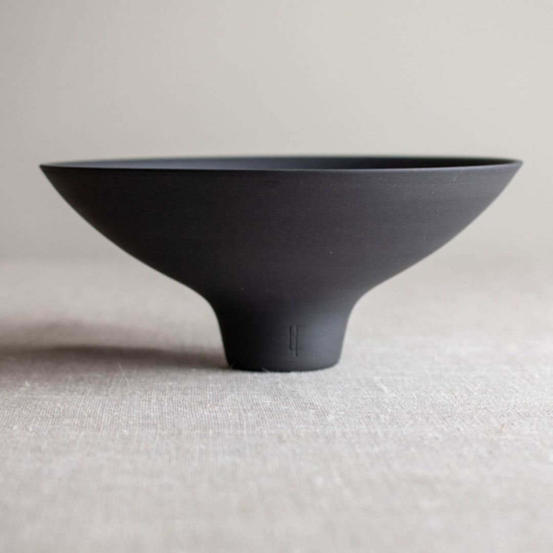 Black Porcelain Bowl