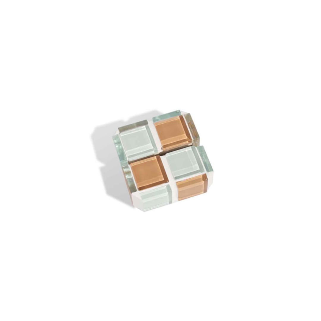 "Tile Picture Stand in Hazelnut Milk Chocolate" - Decorative Object in beige by Subtle Art Studios