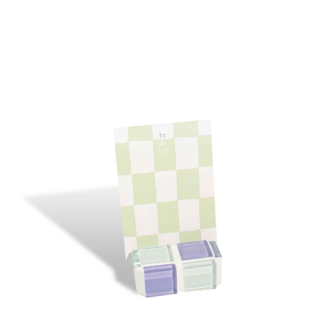 "Tile Picture Stand in Lavender Latte" - Decorative Object in purple by Subtle Art Studios