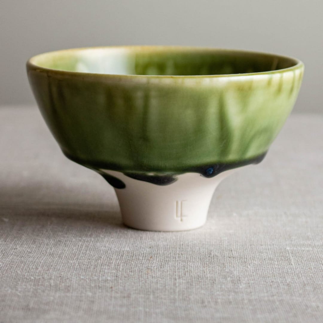 "Mirror Green Glazed Vessel 2" - Decorative Object in green by Lisa Fleming