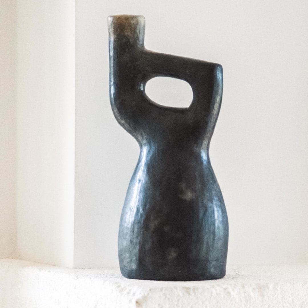 "NORA BLACK" - Decorative Object in black by Jana Mistrik