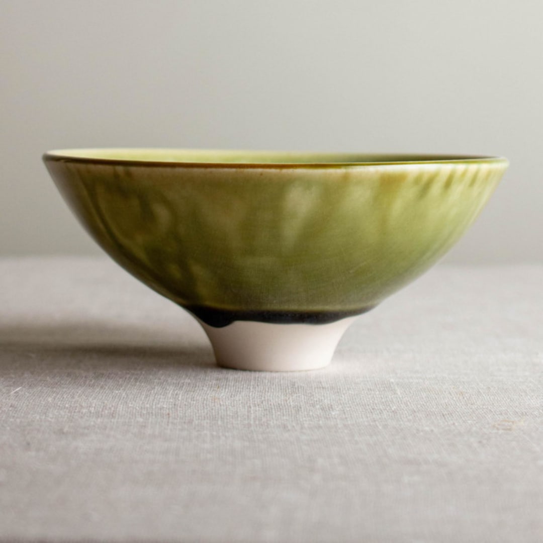 "Mirror Green Glazed Vessel 1" - Decorative Object in green by Lisa Fleming
