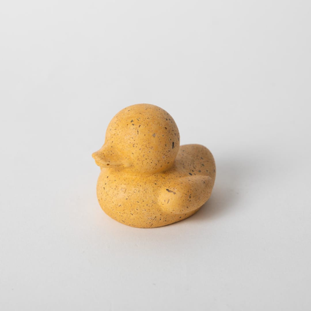 "Marigold Terrazzo Mini "Rubber" Ducky" - Decorative Object in yellow by Pretti.Cool